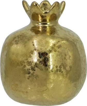 Διακοσμητικό Ρόδι MarHome Επιτραπέζιο Κεραμικό 9x10cm Χρυσό