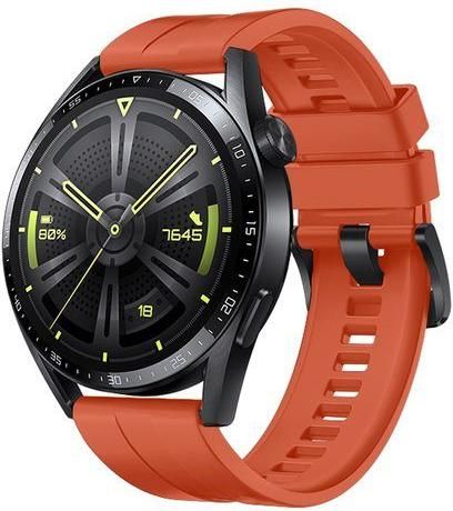 Λουράκι για Huawei Watch GT3 46mm Σιλικόνης Πορτοκαλί