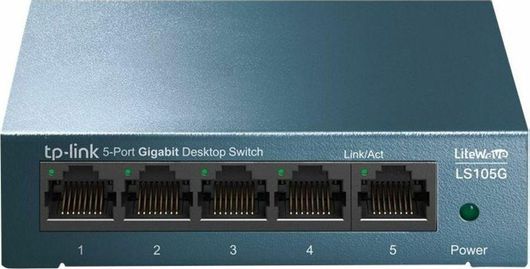 Switch TP-LINK LS105G Unmanaged L2 με 5 Θύρες Gigabit 1Gbps Ethernet Μπλε