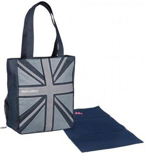 Τσάντα Αλλαξιέρα Maclaren Flag Τζιν Μπλε