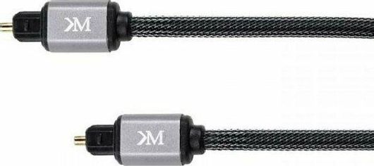 Καλώδιο Kruger & Matz KM0321 Optical Audio TOS male - TOS male 2m Μαύρο