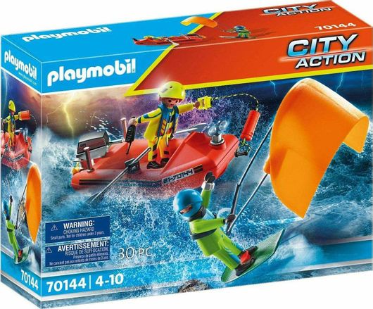 Playmobil City Action Kitesurfer Rescue With Boat για 4+ Ετών