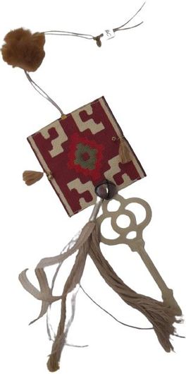 Γούρι Vretti Vretta Κλειδί Ξύλινο 47x10cm Κόκκινο