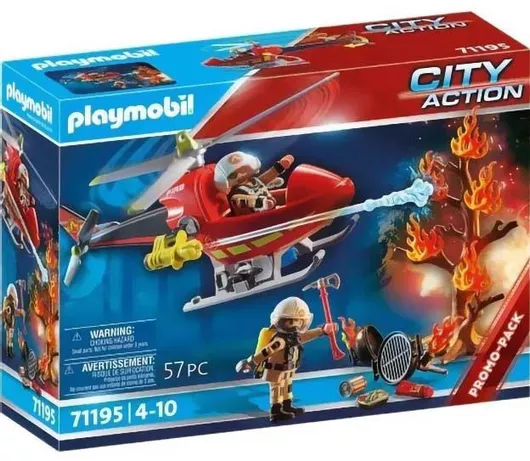 Playmobil City Action Ελικόπτερο Πυροσβεστικής για 4+ Ετών #71195