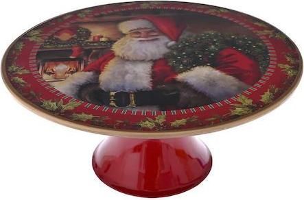 Χριστουγεννιάτικη Τουρτιέρα Iliadis 79962 22cm Κόκκινο