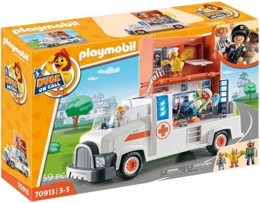 Playmobil Duck On Call Ασθενοφόρο για 3 ετών