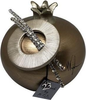 Γούρι για το Σπίτι 100-110-P262 Επιτραπέζιο Ρόδι Κεραμικό 9x10cm