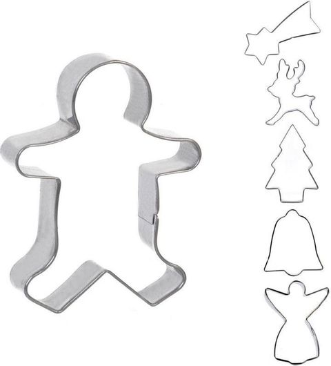 Χριστουγεννιάτικο Κουπ Πατ Διάφορα Σχήματα Σετ 6τμχ