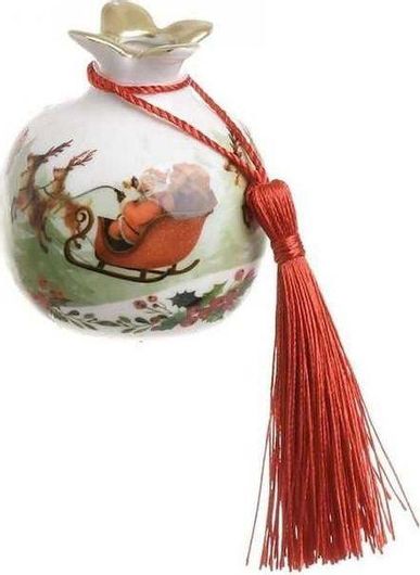 Γούρι για το Σπίτι Inart Ρόδι Επιτραπέζιο Κεραμικό 6.5x6.5cm