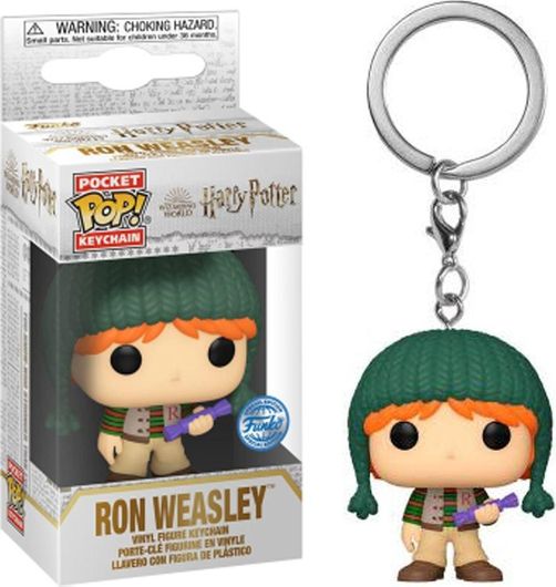 Funko Pocket Pop! Keychain Movies: Harry Potter - Ron Weasley Holiday #68667