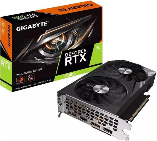 Κάρτα Γραφικών Gigabyte GeForce RTX 3060 12GB GDDR6 Windforce OC PCI-E x16 4.0 με 2 HDMI & 2 DisplayPort