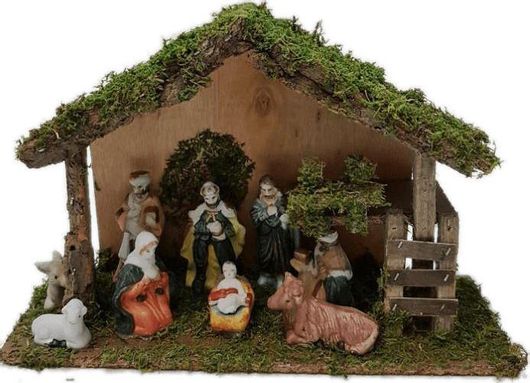 Φάτνη XMASfest 93-499 Μεσαίου Μεγέθους Ξύλινη 31x20cm