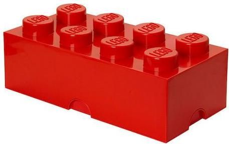 Κουτί Αποθήκευσης Lego Πλαστικό 8-Stud 50x25x17cm Κόκκινο
