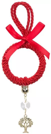 Γούρι Κρίκος Δέντρο της Ζωής Κρεμαστό με Κορδόνι 15cm