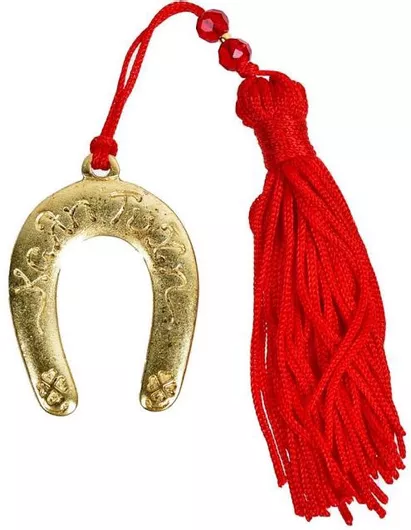 Γούρι Πέταλο Κρεμαστό με Φούντα 16cm