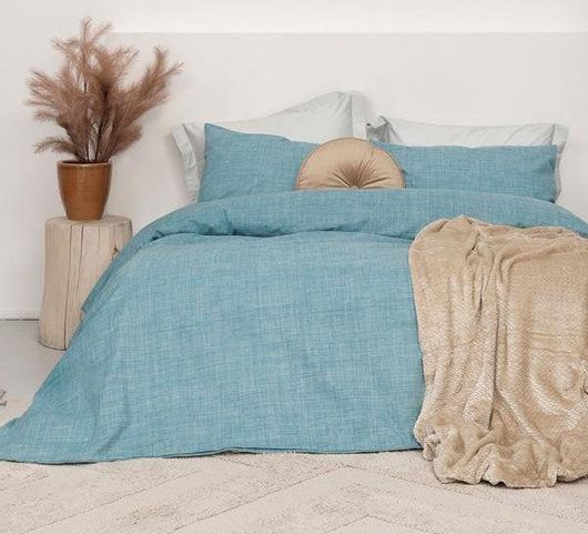 Μαξιλαροθήκες Σετ Palamaiki 3406869 Βαμβακερές Απλές/Χωρίς Φάσα Μονόχρωμες 72x52cm Μπλε