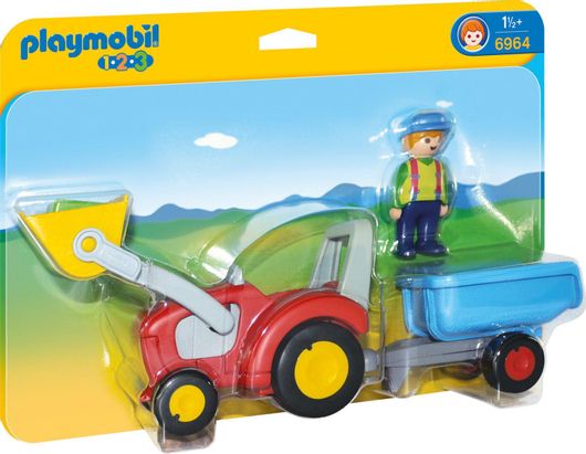 Playmobil 123 Τρακτέρ με Ρυμουλκούμενο για 18+ Μηνών #6964