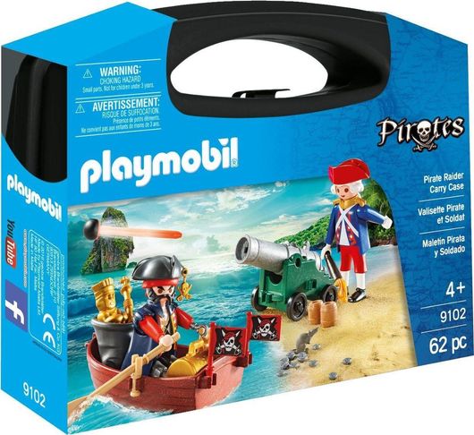 Playmobil Pirates Βαλιτσάκι Λιμενοφύλακας με Κανόνι & Πειρατής για 4+ Ετών