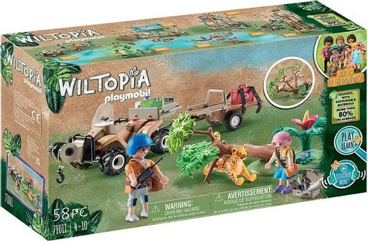 Playmobil Wiltopia Φροντιστές Ζώων με Εξερευνητικό Όχημα για 4+ Ετών