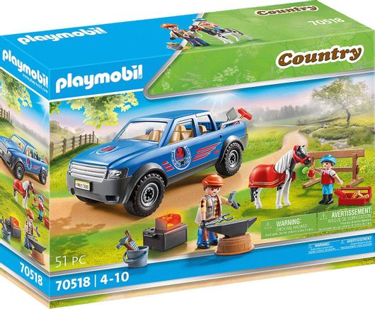Playmobil Country Mobile Blacksmith with Light Effect για 4-10 ετών
