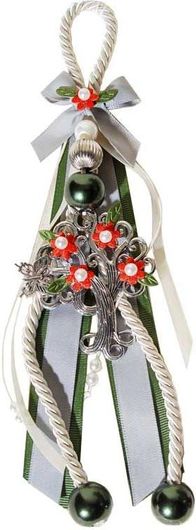 Γούρι Royal Art Collection 16745BR Δέντρο με Κορδέλα & Σχοινί Ασημί