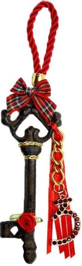 Γούρι Royal Art Collection 19085A Κλειδί με Κορδέλα Μαύρο