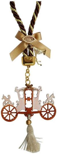 Γούρι Royal Art Collection Άμαξα με Φουντίτσα Πολύχρωμο