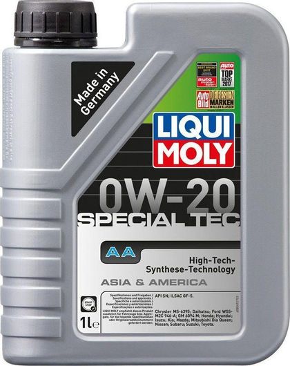 Λάδι Αυτοκινήτου Liqui Moly Moly Special Tec AA 0W-20 1lt