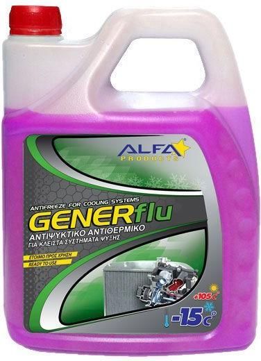 Αντιψυκτικό Υγρό Ψυγείου Αυτοκινήτου GENER FLU -15 Δοχείο 4LT Πράσινο