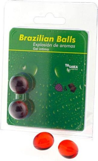 Brazilian Balls Taloka Gel Strawberry & Chocolate 2τμχ