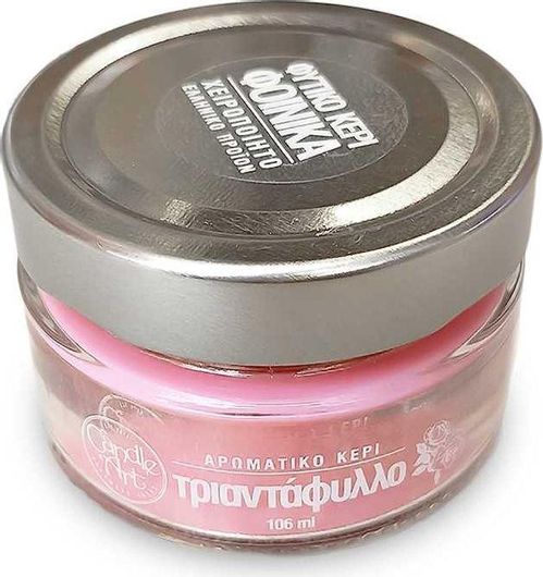 Αρωματικό Κερί Candle n'Art σε Βάζο Τριαντάφυλλο 106gr