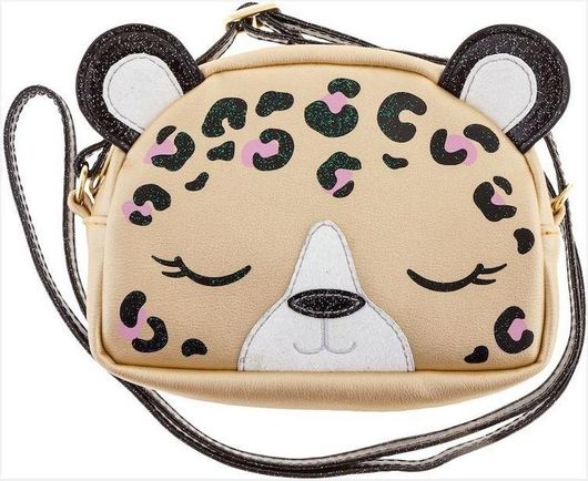 Παιδική Τσάντα Βόλτας Stephen Joseph Fashion Leopard 15cm Μπεζ