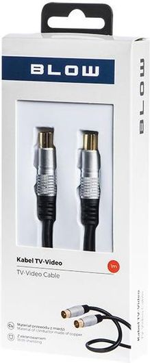 Καλώδιο Κεραίας Blow DM-340 Coax male - Coax female 1m Μαύρο