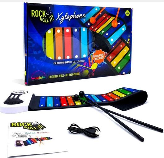 Μουσικό Παιχνίδι Ξυλόφωνο Rock Roll Ηλεκτρονικό για 5+ Ετών