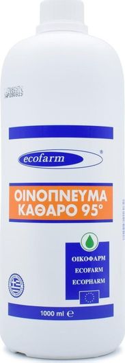 Οινόπνευμα Ecofarm Καθαρό 95° 1000ml