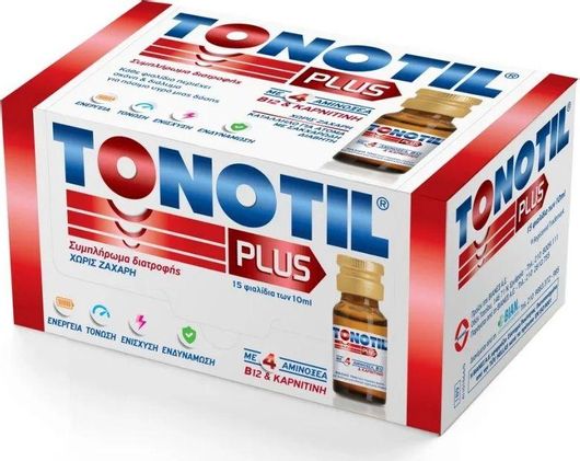 Tonotil Plus Βιταμίνη 15x10ml για Ενέργεια