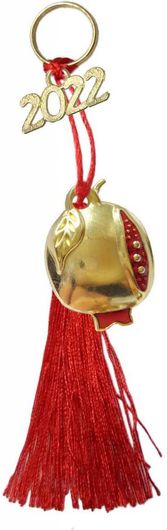 Γούρι For Home Ρόδι με Σμάλτο