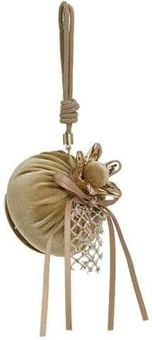Γούρι Inart 3-70-151-0399 Ρόδι Υφασμάτινο 30cm Χρυσό
