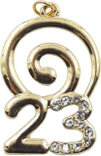 Γούρι Royal Art Collection 2023 1209GL Κρεμαστό Χρυσό/Ασημί