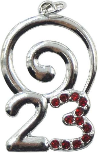 Γούρι Royal Art Collection 2023 1209SL Κρεμαστό Ασημί/Κόκκινο