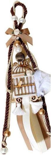 Γούρι Royal Art Collection Κλουβί με Κορδέλα Πολύχρωμο