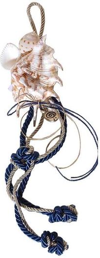 Γούρι Royal Art Collection Κοχύλι Κρεμαστό με Σχοινί Πολύχρωμο