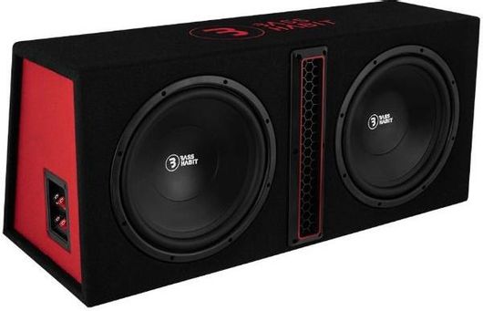 Subwoofer Αυτοκινήτου Bass Habit PP212 2x12" 300W RMS με Κούτα