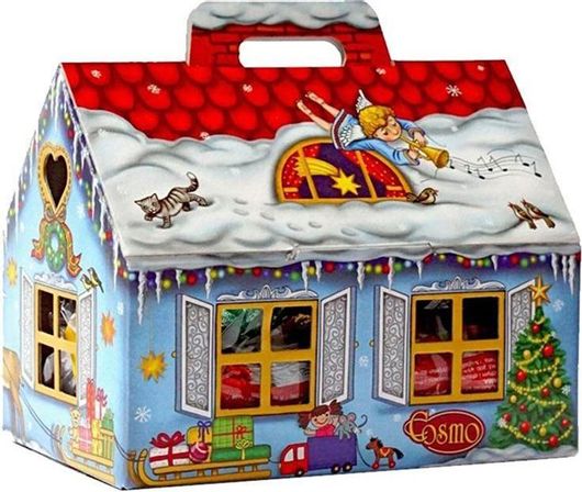 Χριστουγεννιάτικα Σοκολατάκια σε Φιγούρα Σπιτάκι με 195gr