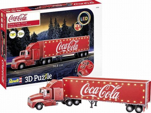 Puzzle Coca Cola Truck 3D 168 Κομμάτια