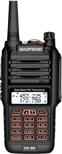 Ασύρματος Πομποδέκτης Baofeng UV-9R Plus UHF/VHF 10W με Μονόχρωμη Οθόνη
