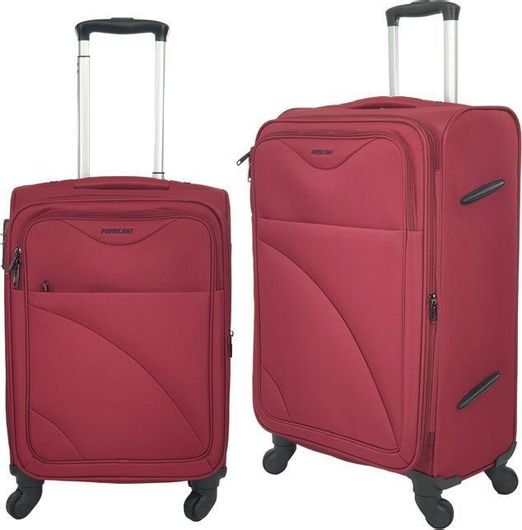 Βαλίτσα Ταξιδίου Forecast Υφασμάτινη με 4 Ρόδες Κόκκινο