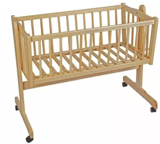 Λίκνο Beboulino Ξύλινο Μπεζ