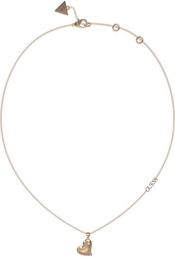 Γυναικείο Κολιέ Guess JUBN02307JWRGT-U Ατσάλινο Καρδιά Ζιργκόν