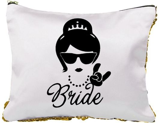 Νεσεσέρ Τσαντάκι Bride Hands με Πούλιες Sequin Χρυσό